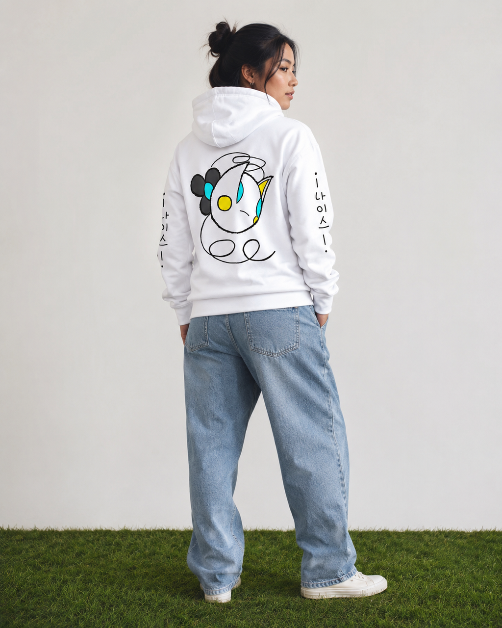 NPZ Raspi "What Am I?" White Hoodie