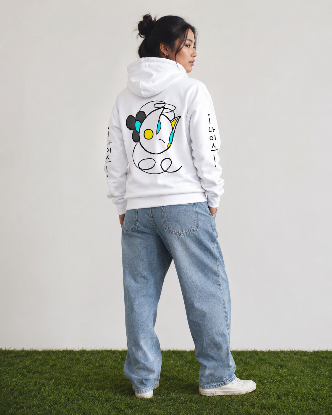 NPZ Raspi "What Am I?" White Hoodie
